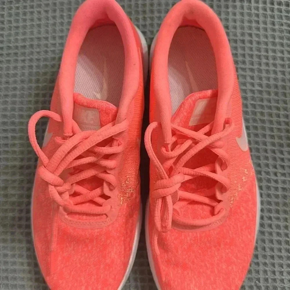 Nike Flex Contact Women Tennis Shoes Sneakers Pink White Knit Fabric 7.5 - Picture 5 of 5